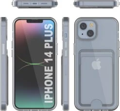 IPhone 14 Plus Card Holder Case [Crystal CardSlot Series] [Slim Fit] -Phone Vibe Shop z61FiSWZQQpL. AC SL1500