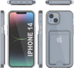 IPhone 14 Card Holder Case [Crystal CardSlot Series] [Slim Fit] -Phone Vibe Shop z61wk wBuv5L. AC SL1500